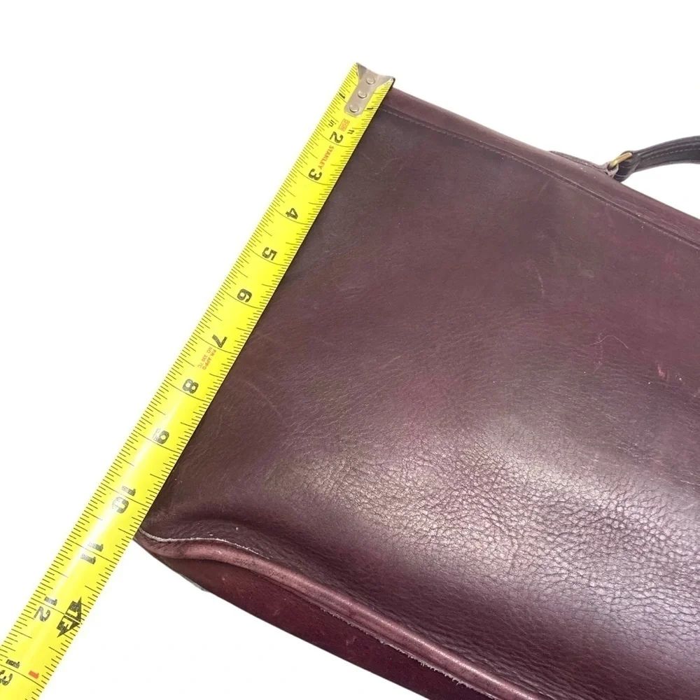 Coach RARE burgandy leather vintage New York City Bonnie cashin era breifcase
